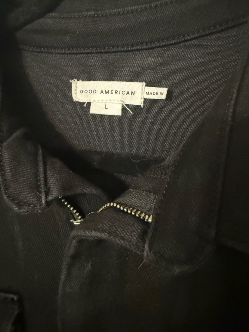 NWT Good American Fit for Success Jumpsuit Black Denim Size Large - Picture 9 of 11